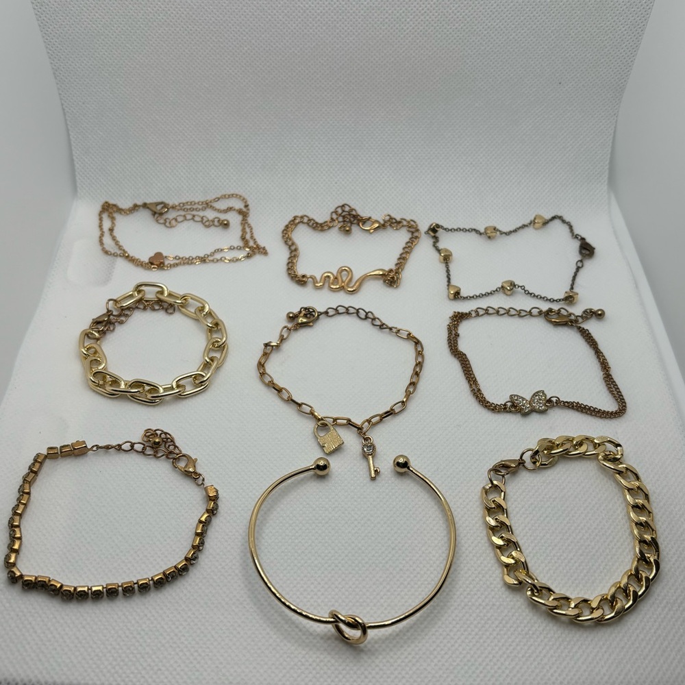 Gold Bracelets Lot